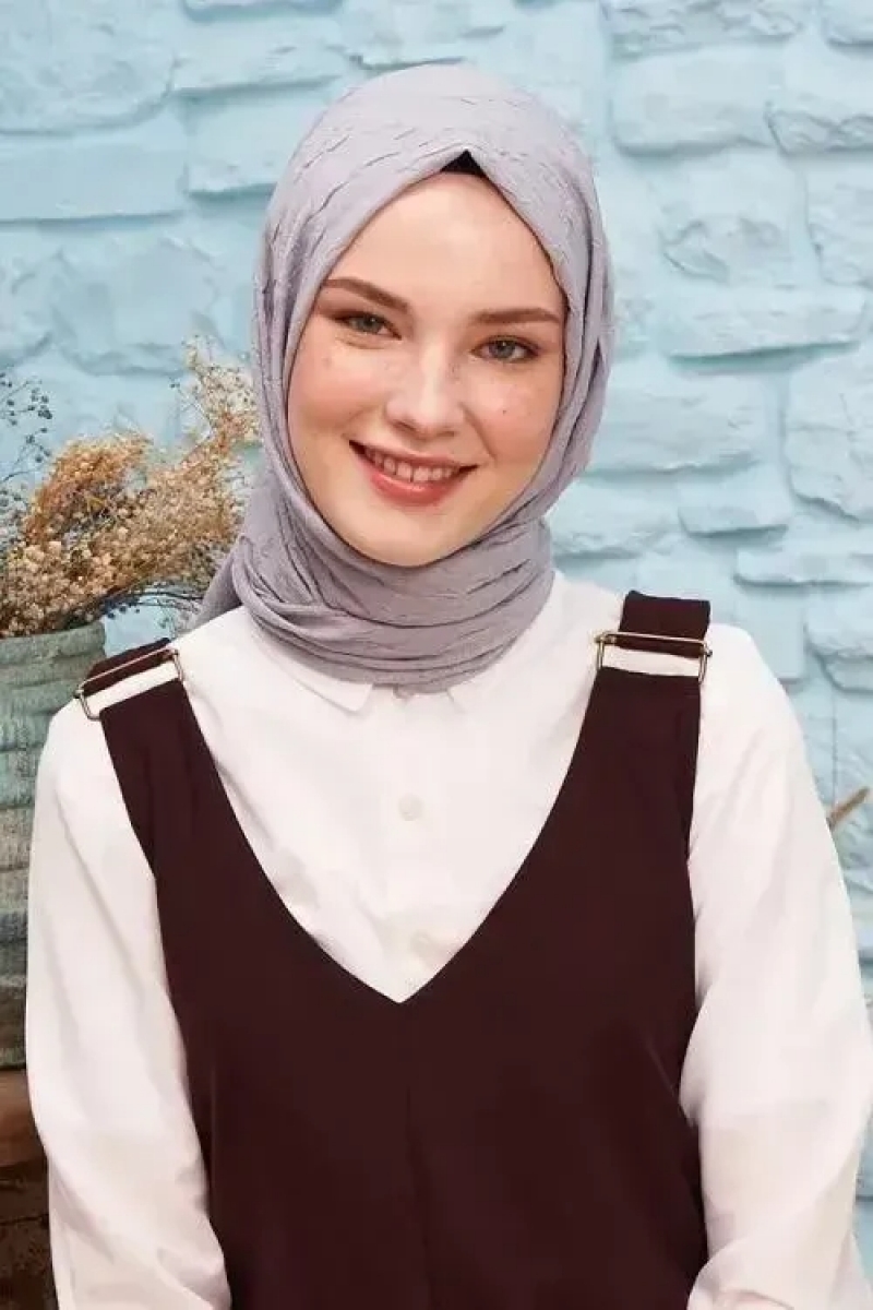Bambu Kraş Gri Şal