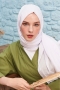 Bambu Kraş Beyaz Şal