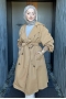 Kol Büzgülü Camel Trençkot