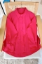 Ön Gizli Düğmeli Oversize Pembe Tunik
