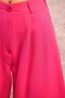 Kadın Fermuarlı Havuç Paça Fuşya Pantolon